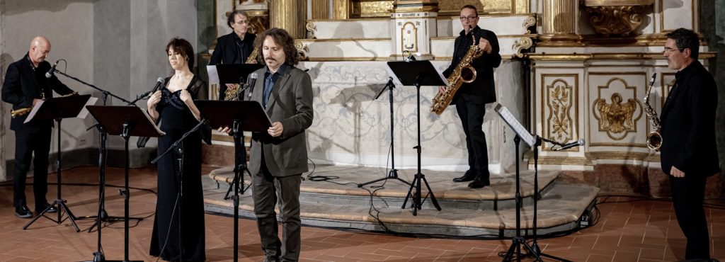 Concerto di musica classica e canto lirico. Il soprano Susanna Rigacci, il controtenore Manolo Rivaroli ed i sassofonisti del quartetto ESQ, Luca Mora, Valter Angeli, Gabriele Giampaoletti, Roberto Micarelli.