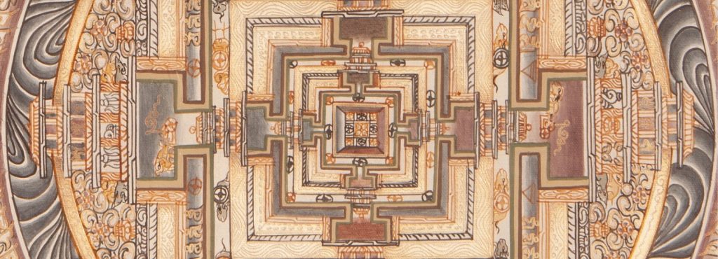 Particolare di un mandala indiano. Uno dei tanti simboli associabili alla voce e alla vibrazione